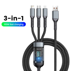 NNBILI 3 In 1 100W Snel Opladen Kabel Usb Type C Kabel For Iphone Realme Samsung Huawei 50 Pro Usb C Oplader Oplaadkabel Draad
