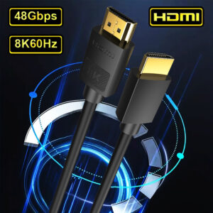 MIZIQIER Short 8K HDMI 2.1 Cables 48Gbps High Speed Cord-4K@120Hz 8K@60Hz Compatible With Roku TV/PS5/PS4/HDTV/RTX 3080 3090
