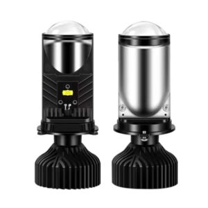 H4 Bi LED Projector Lens 20000LM 90W Car/Motorcycle Headlight Bulbs H4 9003 Hi/Low Beam Spot Mini Lens Canbus Auto Headlamp LHD