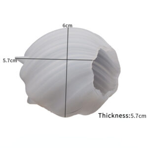 Multi Size Striped Wave Ball Silicone Candle Mould Geometry Line Cone Plaster Toilet Soap Making Home Art Decor Christmas Gifts