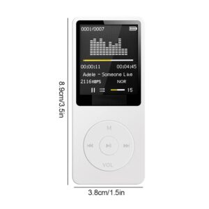 Portable MP3 Player Rechargeable Record Noise Conduction Media Lossless Pocket Sport Music Play with Micrphone Walkman Machine