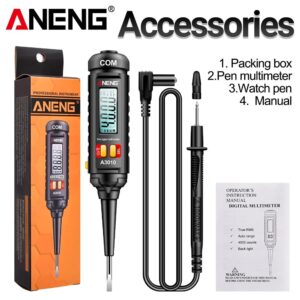 ANENG A3010 4000 Counts Smart Dual Use NCV Voltage Sensing Pen Type Backlight Multimeter Digital Automatic Ranking Tools