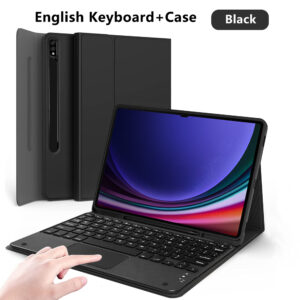 Keyboard Cover For Samsung Galaxy Tab S9 FE Plus Tablet Case For Galaxy S9 S8 Ultra S7 FE S6 Lite A9 Plus Magnetic Keyboard Case