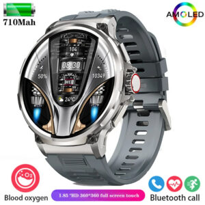 For Huawei Xiaomi GPS Track Smart Watch Men 1.85-Inch Ultra HD AMOLED Screen 710 Mah Battery Bluetooth Call SmartWatch 2024 New
