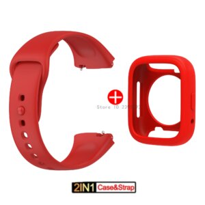 Official same model Silicone Strap For Redmi watch 3 Active Bracelet Wristbands+Protective Cover for Xiaomi Redmi watch 3 band