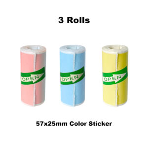 Fun Print Portable Thermal Self-adhesive Stickers Photo Printer HD Mini Bluetooth 57*25mm Supplies 2d Label Maker For Phone