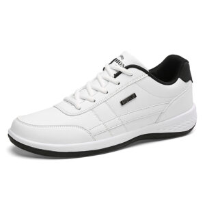 Fashion Casual Shoes Mens Outdoor Tennis Sneakers Lightweight Comfortable Lace Up PU Trainer Size Smaller Than Normals for Men