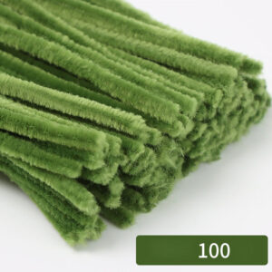 100pcs 30cm Chenille Stems Stick Cleaners Kids Educational Toys Handmade Colorful Chenille Stems Pipe for DIY Craft Supplies
