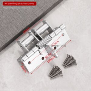 4-inch Concealed Spring Hinge Automatic Door Closing Hinge Wooden Door Multi-function Door Closer 90 Degrees Wholesale