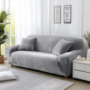 Velvet Sofa Cover Thick Elastic 1/2/3/4 Seater Sofa Cover for Living Room Velvet Plush L Shaped Corner Sofa Cover Couch Cover