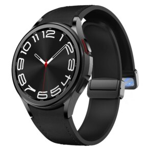 Genuine Leather+silicone Strap for Samsung Galaxy Watch 6 5 4 44mm 40 20 Bracelet for Galaxy Watch 6 4 Classic 47mm 46 43mm 42mm