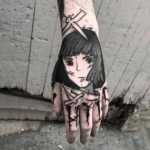 Waterproof Temporary Tattoo Sticker eagle Crow Gothic eye Fake Tatto Flash Tatoo Hand back Arm art Tattoos for boy Women Men