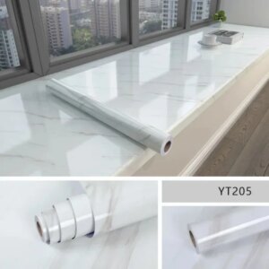Modern Marble Waterproof Wallpaper for Dining Room Bathroom Decor Kitchen Foil Self Adhesive Oil Proof Stickers Clings Removable