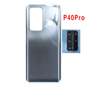 For Huawei P40 P40Pro Battery Back Cover 3D Glass Panel Rear Door For Huawei P40 Pro Housing Case + Camera Frame Lens Replace