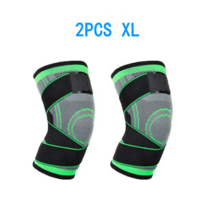2PCS Knee Pads Sports Pressurized Elastic Kneepad Support Fitness Basketball Volleyball Brace Medical Arthritis Joints Protector