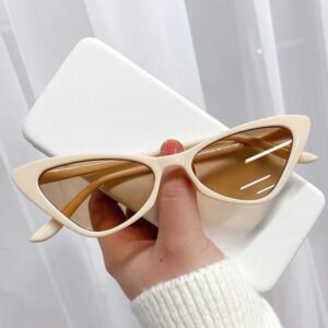 Cat’s Eye Sunglasses for Women 2024 New European and American Fashion Decoration Sunglasses