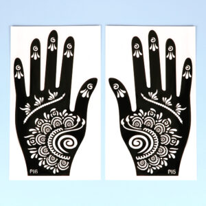Temporary Tattoo Stencil Hand Henna DIY Body Art Sticker Template Wedding Tool Professional India Fashion Decal Flower Stencil