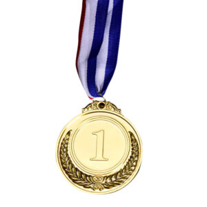 Sport Gold Silver Copper Medal Souvenir with Ribbon Strap Rugby Volleyball Hockey Baseball Basketball Football Competition Prize