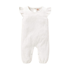 Baby Girl Ruffle Sleeve Romper Newborn Baby Casuals Clothes Summer Cute Bodysuit Jumpsuit Baby Girl Clothing for 0-18 Months