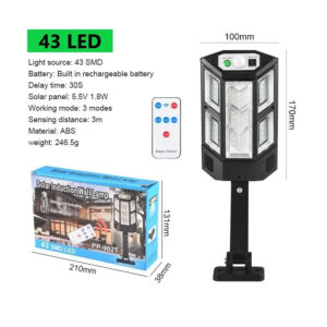 Newest 9900LM Solar LED Lights Outdoor Solar Lamp Of Motion Sensor 4 Mode Waterproof IP65 Solar Garden Light Street Yard Lantern