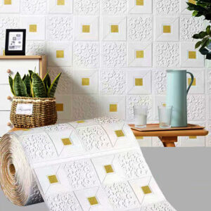 70cm*1m 3D Stereo Wall Stickers Self-adhesive Ceiling Decorative Stickers Living Room Bedroom TV Background Waterproof Wallpaper