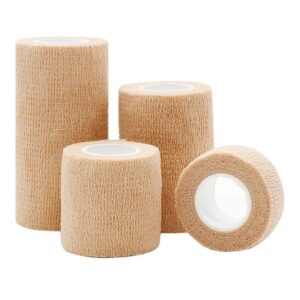 Self Adherent Cohesive Bandage Wrap Stretch Non Woven Self Adhesive Tape – Skin Colour Athletic Elastic Bandage