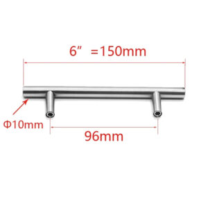 50-500mm Stainless Steel Kitchen Door Cabinet T Bar Handle Pull Knob Cabinet Knobs Furniture Cupboard Drawer Handle