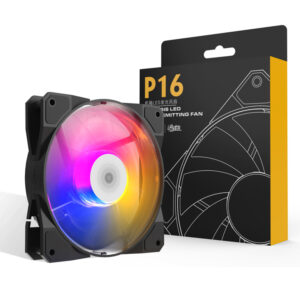 Aigo P16 RGB FAN Ventoinha 120mm Pc Computer Case Fan Rainbow Heatsink 4PIN 12cm White CPU Cooler Silent Fan Cooling Ventilador