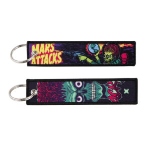 Horror Movie Key Tag Embroidery Key Fobs Keychains for Car Motorcycles Keyring Fashion Jewelry Accessories Halloween Gifts