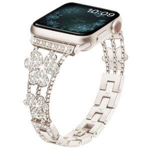 Jewelry Chain Strap for Apple Watch Band Ultra49mm 40mm 44mm 42mm 38mm Loop Bracelet Diamond Wrist IWatch Series 8 7 6 5 4 3 SE