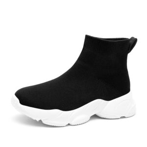 High Top Walking Shoes Boys Girls Breathable Sneakers Kids Children Casual Sports Shoe Comfortable Lightweight Socks Shoes