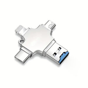 4 In 1 Memory Micro SD Card Reader For IPhone Ipad Android Mac PC Camera Type C Lighting Usb C Android Reader Portable Reader