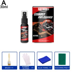 30/120ml Car Motorcycle Exhaust Pipe Cleaner Sponge Repair Maintenance Tool Brush Exhaust Pipe Cleaner Restore exhaust Pipe