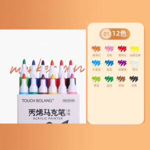 12/24/36/48 Colors Acrylic Paint Marker Set Art Markers Painting Pen Graffiti For Stone, Disc, Mobile Phone Case Shoe glass