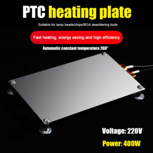 400W PTC Heating Plate Chip BGA Soldering Ball Split Aluminum LED Remover Welding Station Demolition Board Tools 220V/110V