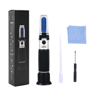 Handheld 0-100% Salinity Aquarium ATC Refractometer 1.000-1.070SG Salinity Seawater Salinometer For Aquarium