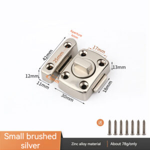 Anti-theft Door Lock Buckles Cast Metal Hook Door Latch Toilet Doors Right Angle Sliding Gate Lock Bolts Punching Door Locks