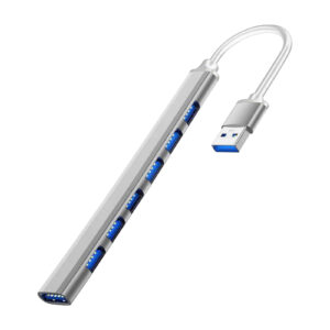 7 Ports USB 3.0 Type C High Speed OTG Adapter Docking Station HUB Expander Splitter For LaptopPC Hard Drive Mouse Keyboard