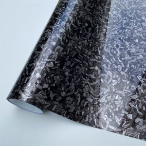 High Glossy Black Silver Red Forged Carbon Fiber Vinyl Wrap Film Adhesive Motorcycle Car Decal Wrapping
