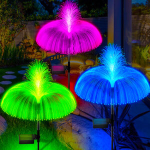 Solar LED Jellyfish Lights Outdoor Garden Decor Lawn Light 7 Color Change Waterproof Patio Yard Pathway Decor Solar Flowers Lamp