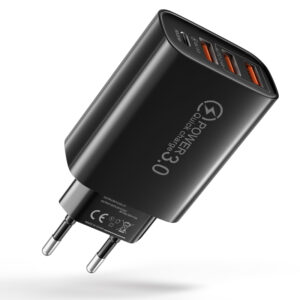 60W Type C Fast Charger Multiple 4 Ports USB Mobile Phone Charger QC 3.0 PD Quick Charging Adapter for Iphone 15 Xiaomi Huawei