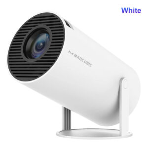 Magcubic Projector Android 11 4K 1280*720P HY300 Dual Wifi 260ANSI 180┬░flexible BT5.0 Cinema Outdoor Portable Projetor HY300 Pro