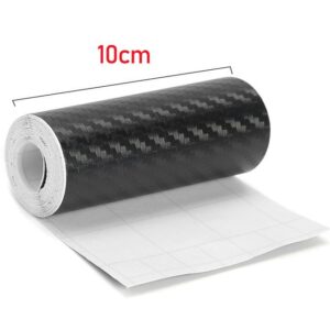 3D Carbon Fiber Car Sticker DIY Paste Protector Strip Auto Door Sill Side Mirror Anti Scratch Tape Waterproof Protection Film