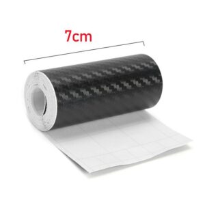3D Carbon Fiber Car Sticker DIY Paste Protector Strip Auto Door Sill Side Mirror Anti Scratch Tape Waterproof Protection Film
