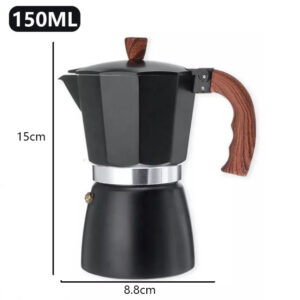 150ml /300ml Vintage Wooden Handle Espresso Maker Moka Pot Classic Italian Cafe Tools Kitchen Cafe Accessories