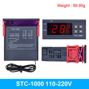 STC-1000 STC 1000 LED Digital Thermostat for Incubator Temperature Controller Thermoregulator Relay Heating Cooling 12V 24V 220V