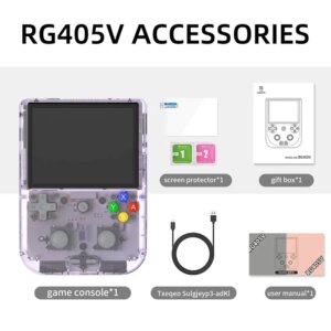 Pantalla t├Ãctil port├Ãtil RG405V mejorada, Android 12, 5G, WIFI, 4 pulgadas, IPS, 512G, PSP, PS2, regalos de cumplea├▒os para ni├▒o