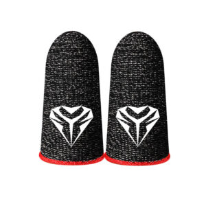 1 Pair Thumb Gloves Touch Screen Finger Cots Sweatproof for PUBG Mobile Game
