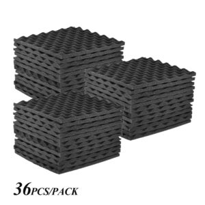 24/36 Pack Studio Acoustic Foams Panels Sound Insulation Foam 30 * 30cm Suitable For Recording studios Control rooms Vocal booth