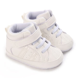 0-18M Newborn Baby Shoes for Boys Fashion PU Stripe Casual Sports Shoes Soft Sole Comfortable Walking Shoes